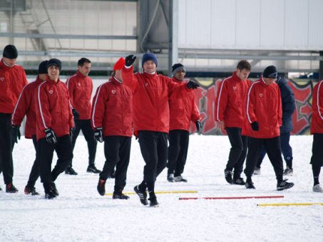 Training auf "weißer Pracht"