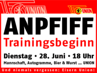 Trainingsauftakt im Stadion!