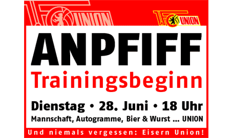 Trainingsauftakt im Stadion!