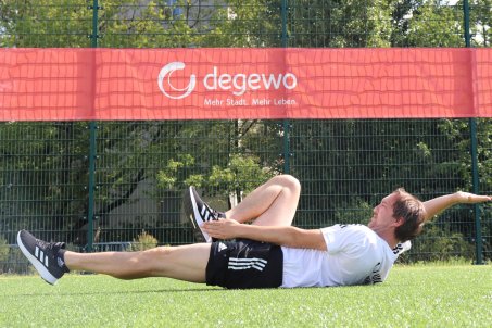 Trainingsstunde der besonderen Art mit Union im Quartier