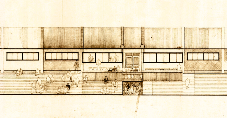 Tribüne-Neubauvorhaben 1987