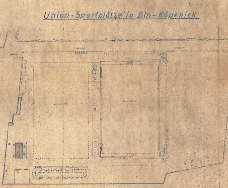 Übersichtsplan zum Stadion aus dem Jahr 1952