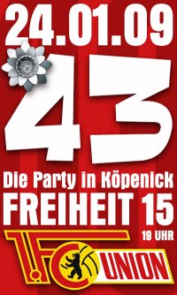 Union – Geburtstagsparty: Freiheit 15 ausverkauft!