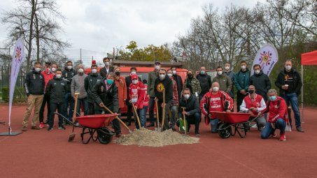 Union-Stiftung lud zum Spatenstich