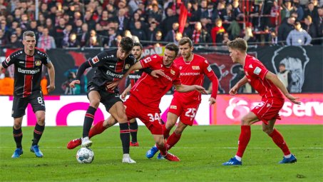 Union unterliegt Leverkusen knapp mit 2:3