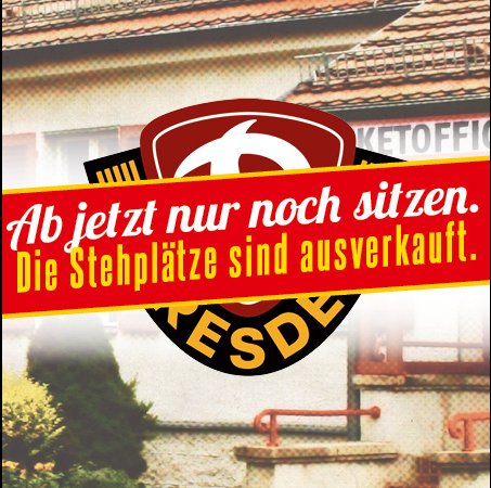 Union vs. Dresden: Stehplätze ausverkauft – Sitzplätze noch verfügbar