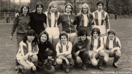 Unionerinnen beim „Abend der Fußballkulturhauptstadt“