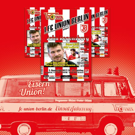 Voll gepackt: Das Programmheft zur Partie gegen die Jahnelf 