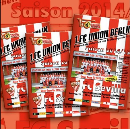 Volles Programm: 72 Seiten Union zum Testkick gegen Sevilla