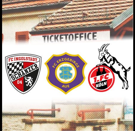 Vorverkauf ab Montag: Ingolstadt, Aue, Köln
