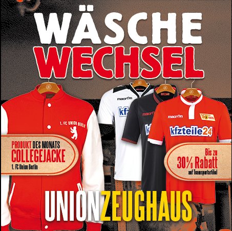 Wäschewechsel im UNION ZEUGHAUS