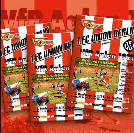 Zum Aalen-Spiel: Stadionheft mit Extra Poster 